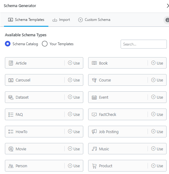 Schema Ayarları Rank Math