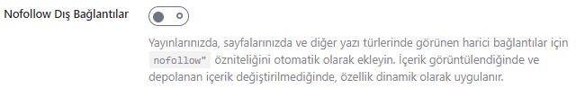 WP Dış Linkler Ayarı