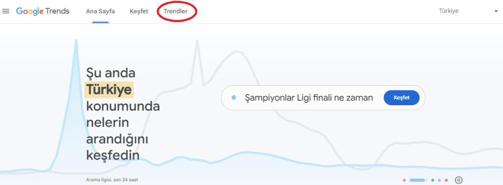 Google Trends Girişi