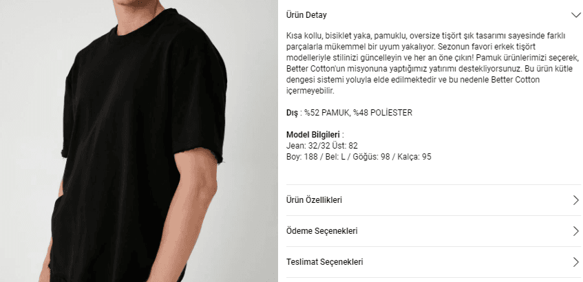 Ürün Açıklaması Örneği Giyim Sektörü
