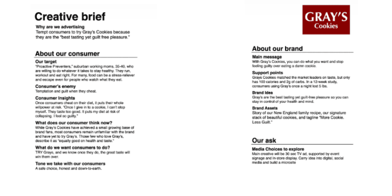 Gray’s Cookies Brief