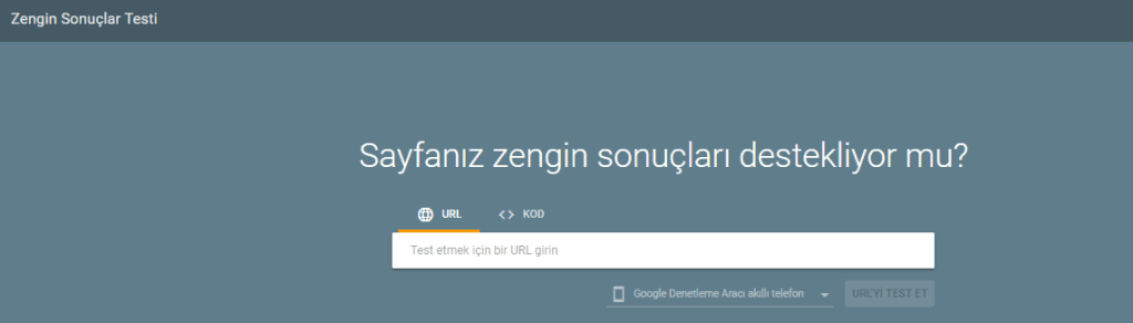 Yapısal veriler testi