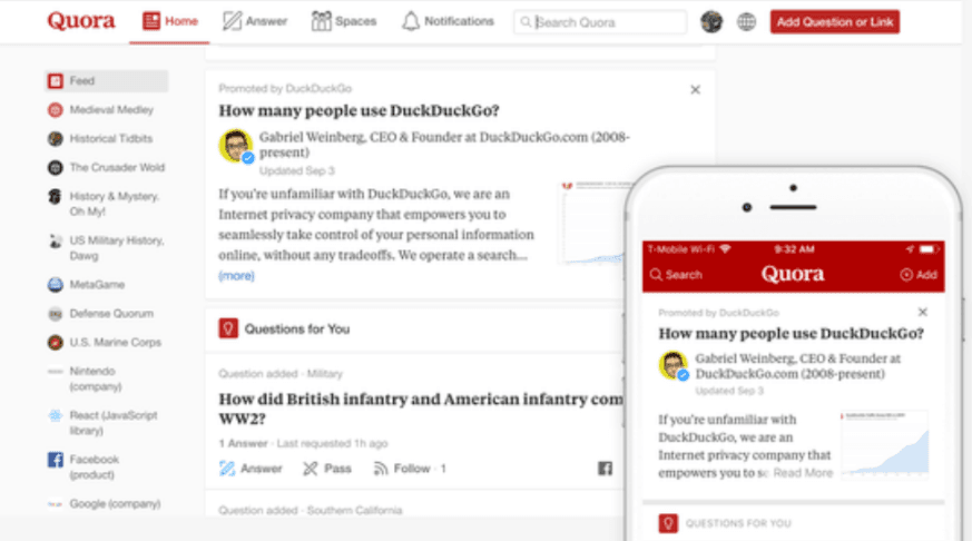 Quora platformu