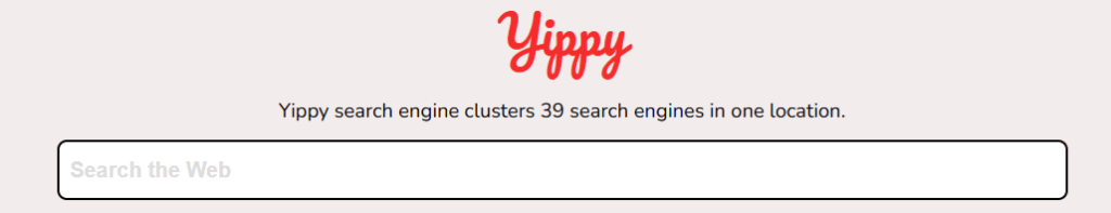 Yippy anasayfa